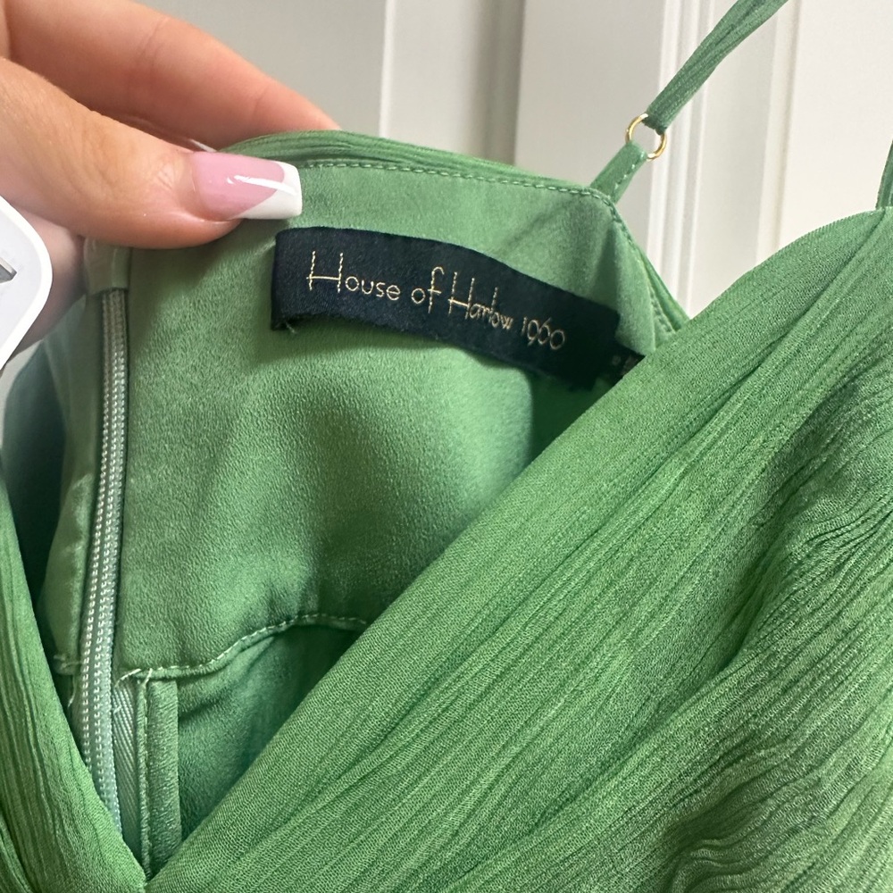 Revolve talula mini green ruffle dress - Picture 2 of 5